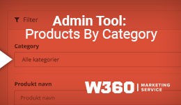 Admin Tool: Products By Category