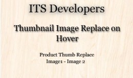 Thumbnail Image Replace on mouse over (hover). U..