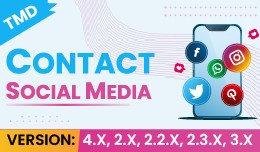 Footer contact and Social media (1.5.x , 2.x , 3..