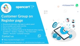 Customer Group on Register page