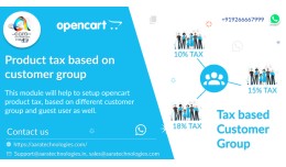 product tax based on customer group