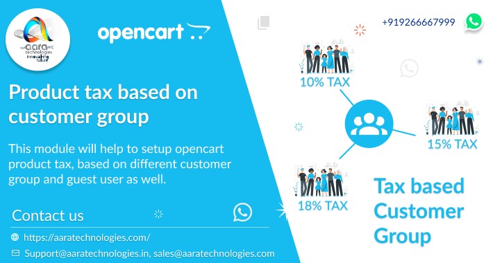 product tax based on customer group