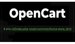 php cli command line  extension for opencart3