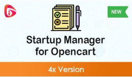 Startup Manager - Opencart 4x