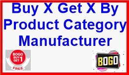 Buy X Get X By Product Category Manufacturer