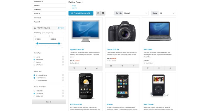 Filter by Price & Extended Filters with ajax mode