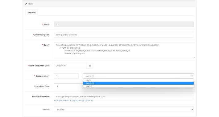 SQL Query Jobs