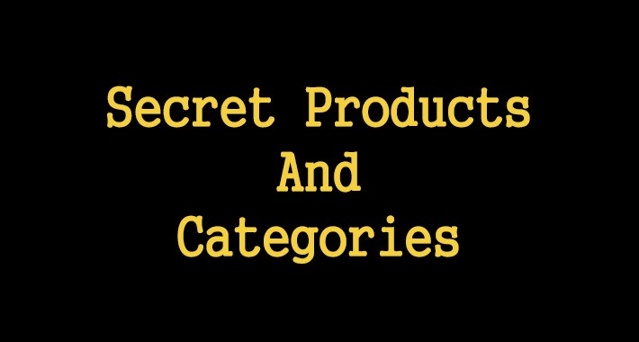 Secret Product And Category
