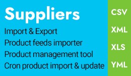 Suppliers - XML, CSV, XLS Product Feed Import an..
