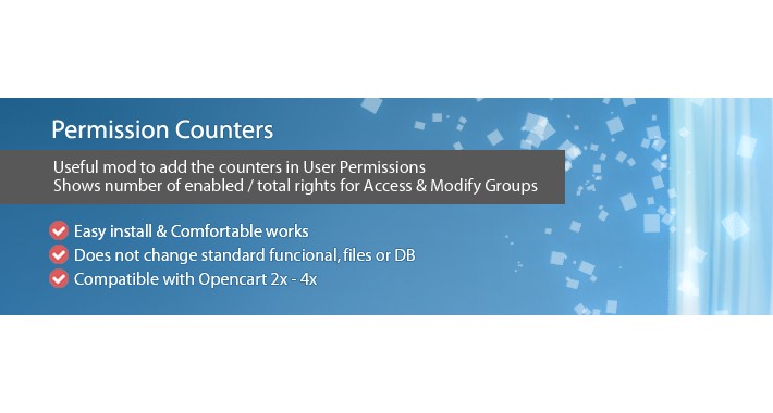 Permission Counters - displays number of enabled/total rights
