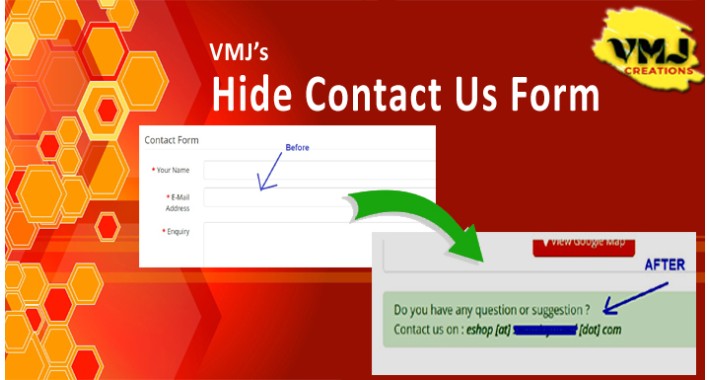 Hide Contact Us Form