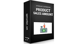 Product Sales Amount in the OpenCart admin