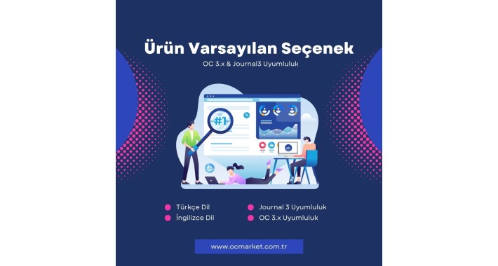 Ürün Varsayılan Seçenek 3.x + Journal3