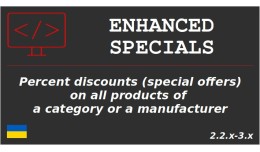 Enhanced Specials (category and manufacturer dis..