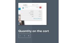 Cart product quantity plus minus buttons. Changi..
