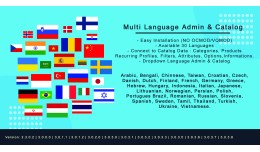 Multilanguage Admin Catalog With Dropdown Toggle..