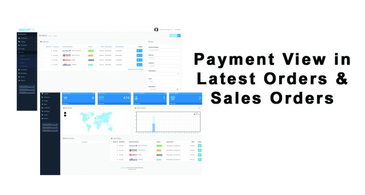 Payment View in Latest Orders & Payment View in Sales Orders