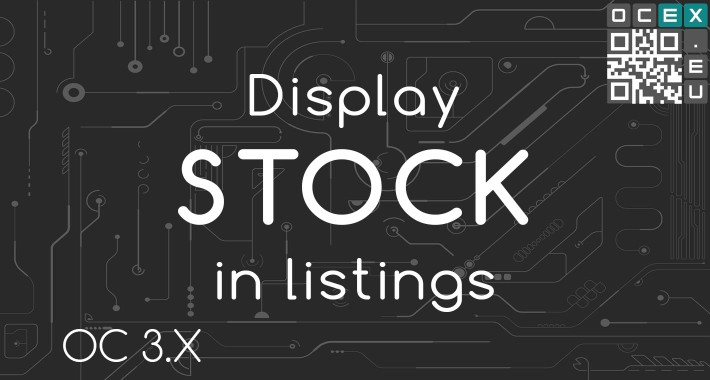 Display STOCK status in listings (category, search, special)