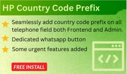 Country Code Prefix Selector for Telephone Field