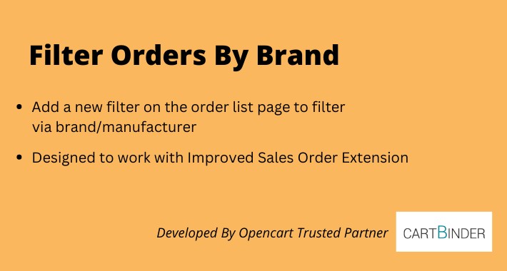 Order Filter By Manufacturer / Brand