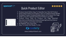 Admin Quick Product Editor