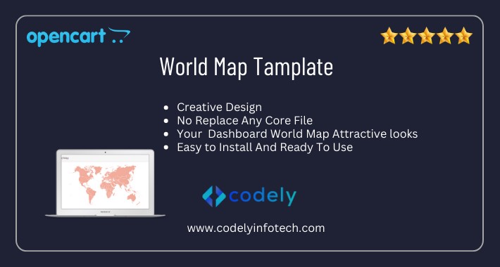 OpenCart - Admin Dashboard World Map Layouts