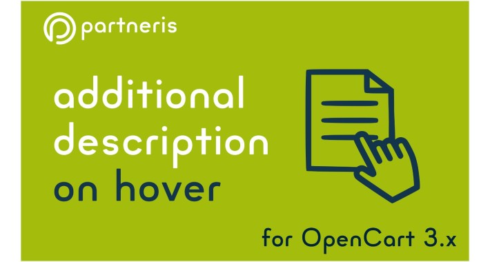 Additional Description on Hover for OpenCart 3.x