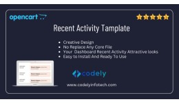 Admin Dashboard Recent Activity Layout
