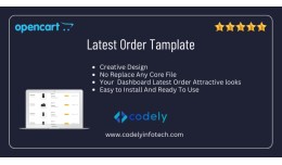 Admin Dashboard Latest Order Layout