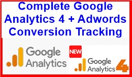 Complete Google Analytics 4 + Adwords Conversion..