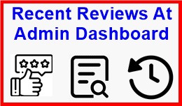 Recent Reviews At Admin Dashboard