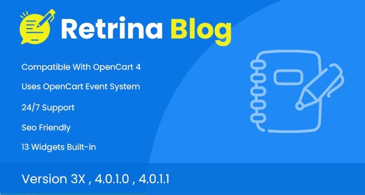 Retrina Blog Module pro - OpenCart v3 & v4