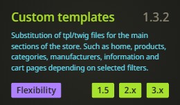 Custom templates