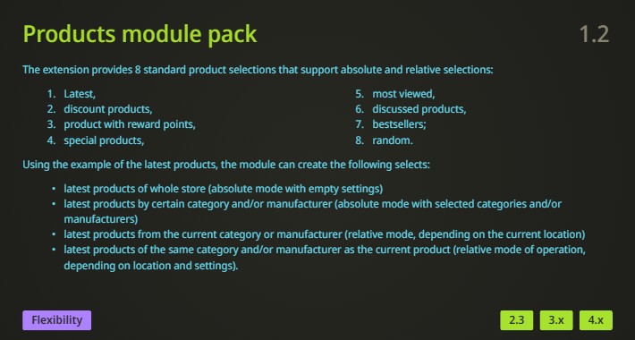[PMP] - Products module pack