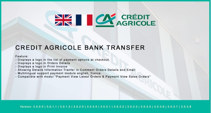 Credit Agricole Bank Transfer | Virement bancaire CreditAgricole