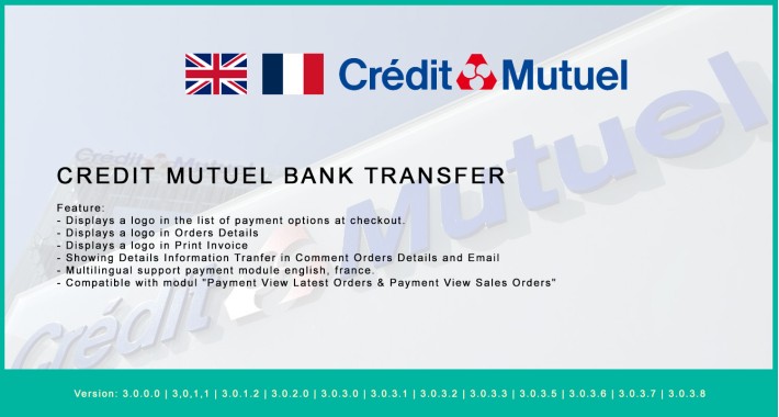 Credit Mutuel Bank Transfer | Virement bancaire CreditMutuel