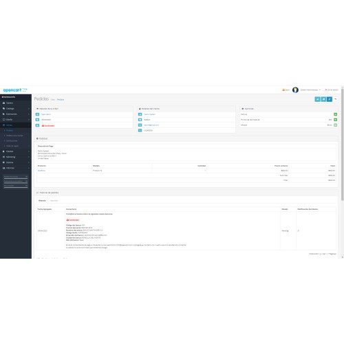 OpenCart Santander Bank Transfer Transferencia Bancaria Santander