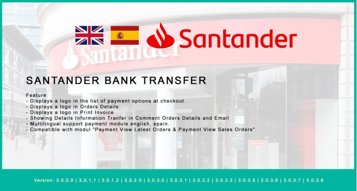 Santander Bank Transfer | Transferencia Bancaria Santander