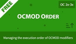 OCMOD Order - Management of the order of OCMOD e..