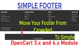 Simple Footer - OpenCart 3.x and 4.x