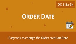 OrderDate - Change Order Date added in one click
