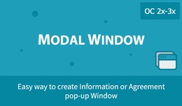 Modal Window - Information & Agreement pop-u..
