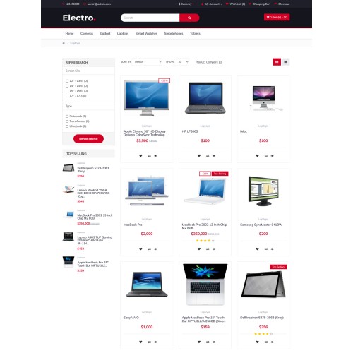 OpenCart - Electro - Electronics Store Theme Opencart