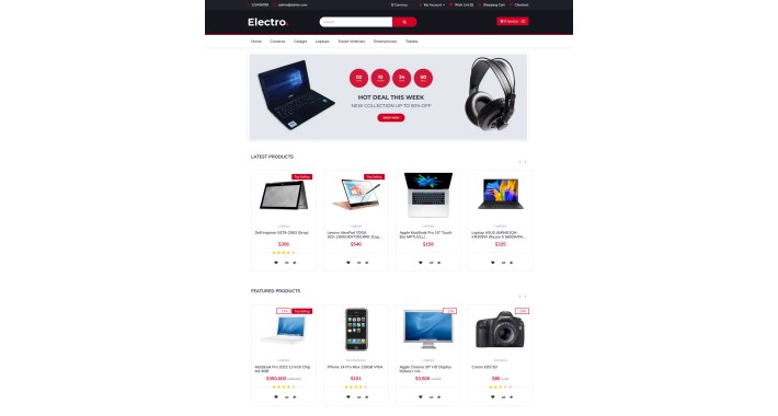 Electro - Electronics Store Theme Opencart