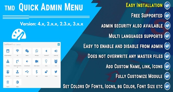 Quick Admin Menu