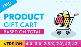 Product Gift Cart Based On Total