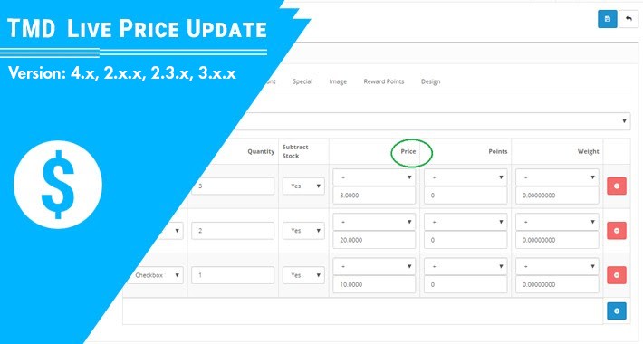 Live Price Update