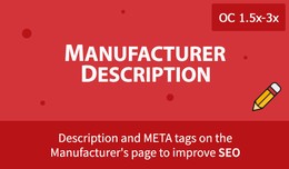 Manufacturer Description - add description and m..