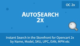 AutoSearch 2x - Opencart 2.x Instant Search