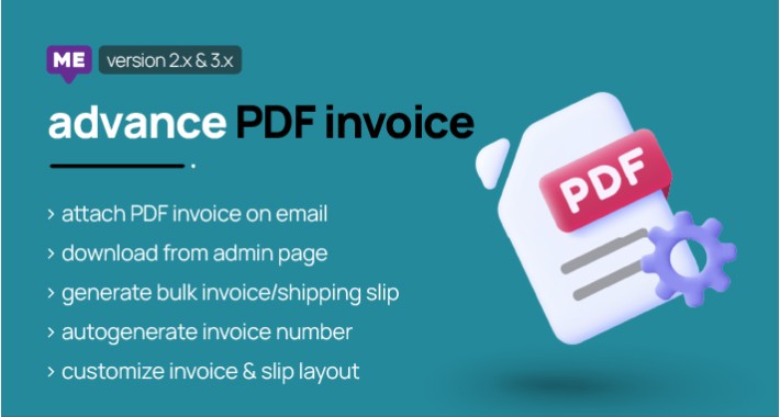 Advance PDF Invoice